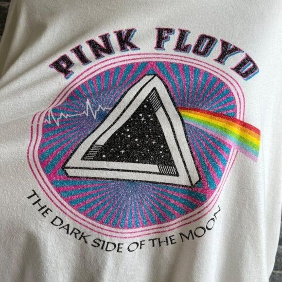 Pink Floyd White Crop Top Size XXL - Picture 4 of 5